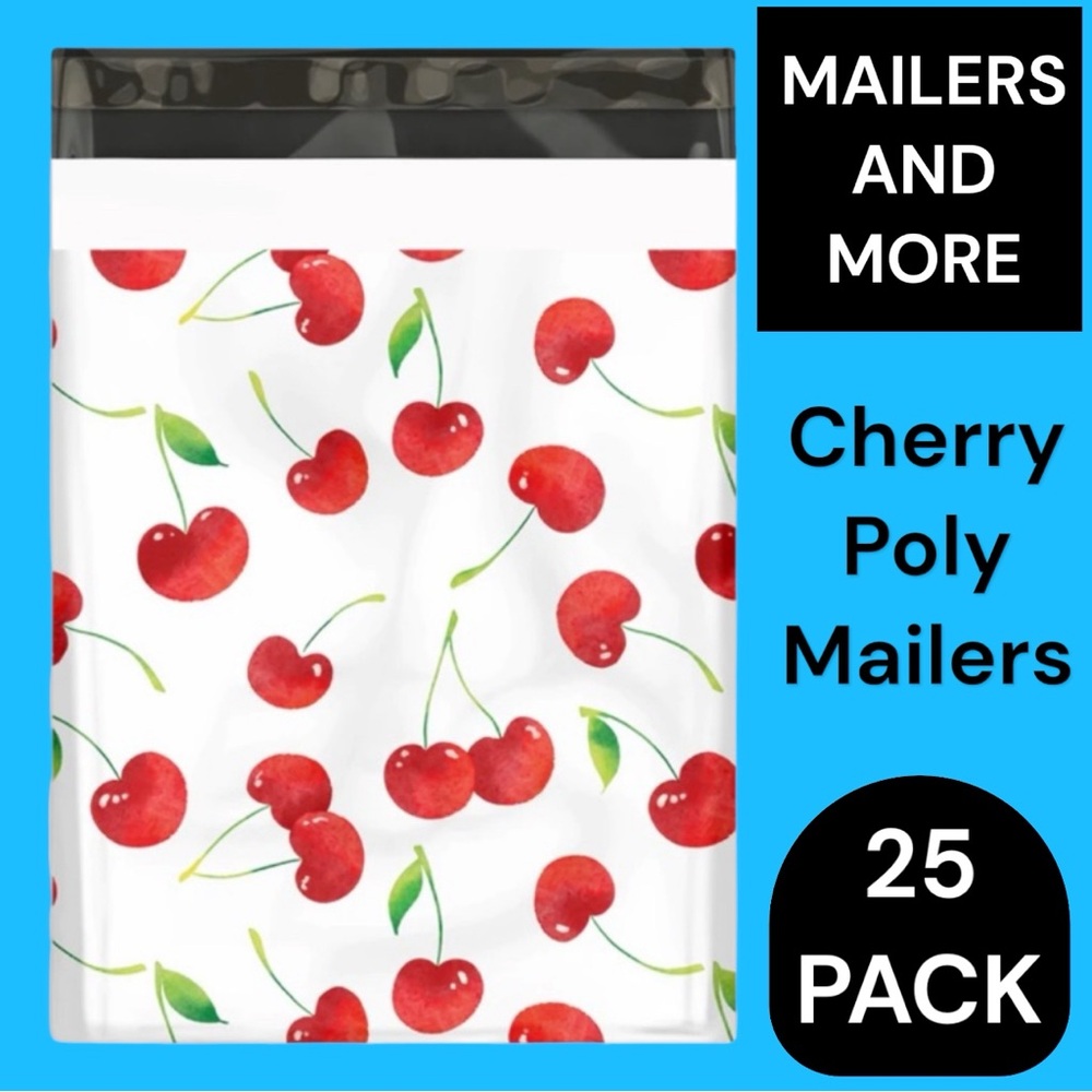 25 10X13 Poly Mailers, Cherry Shipping Envelopes PRICE IS FIRM - Picture 5 of 15